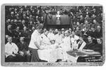 Keen clinic in surgical amphitheater, Jefferson Medical College, 1890s