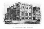 Medical Hall (Ely Building), Jefferson Medical College - engraving, ca. 1881-1885