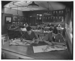 Students in textile design class, Broad and Pine