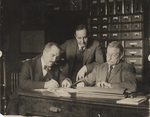 Edward W. France with two unidentified men