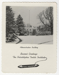 Seasonal card, Philadelphia Textile Institute
