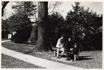 East Falls campus, outdoor bench