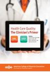 Health care quality : the clinician's primer