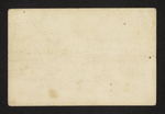 University of Pennsylvania Matriculation Ticket for Mr. Benjamin Rush Erwin (verso) by William E. Horner, MD and Benjamin Rush Erwin
