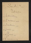 Jefferson Medical College Examination Ticket (verso) by S. Weir Mitchell, MD and Luther F. Halsey