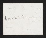 Mr. R.M. Girvin of Pennsylvania. has paid me for the Ticket of each Professor. Robley Dunglison Dean. Oct 8 1860 (verso) by Robley Dunglison, MD and Robert M. Girvin