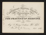 Jefferson Medical College of Philadelphia. Lectures on the Practice of Medicine, By S. Henry Dickson MD. LLD. For Mr. R.M. Girvin Oct.r 1861 by Samuel Henry Dickson, MD, LLD and Robert M. Girvin