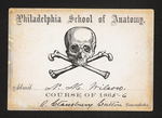 Philadelphia School of Anatomy. Admit N.M. Wilson. Course of 1865-6. R. Stansbury Sutton Demonstrator. by R. Stansbury Sutton, MD and N. M. Wilson