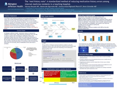 House Staff Quality Improvement and Patient Safety Posters | Quality ...