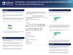 Developing a Neurosurgical Spine Post-Operative Note Template on EPIC for Improved Multi-Disciplinary Care by Omaditya Khanna, MD; Geoffrey P. Stricsek, MD; Giuliana Labella, RN; James Harrop, MD; and Jesse Edwards, MD