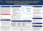 Women Authors in Medicine: A Gender Based Study on Authorship Opportunities and its Implications in Promotions in Medicine
